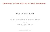 Percutaneus coronary intervention in Non ST elevation myocardial infarction