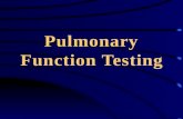 Pulmonary function exam