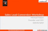 Converting Your Leads Into Sales