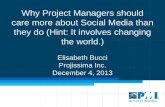 Why project managers should care more about social media than they do
