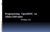Programming OpenRISC on Altera De0_nano