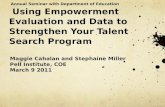 Using empowerment evaluation to strengthen talent search progamming march 2011