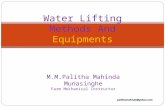 Water lifting methods and equipments