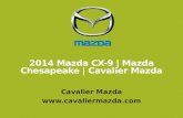 2014 Mazda CX-9 | Mazda Chesapeake | Cavalier Mazda