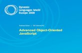 Advanced Object-Oriented JavaScript