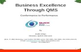 Business Excellence Through QMS