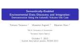 Semantically-Enabled Environmental Data Discovery and Integration: Demonstration Using the Iceland Volcano Use Case