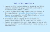 Gd & t datum targets
