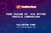 Ford Fusion Vs. Kia Optima Vehicle Comparison