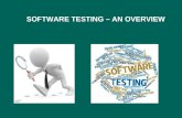 Software testing overview subbu