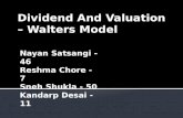 Dividend Policy of Sensex Companies using Walter's Model
