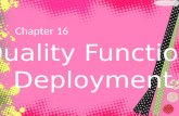 quality functions deployment