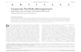 Corporate Portfolio Management: Appraising Four Decades of Academic Researc