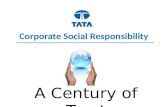 Corporate Social Resposibility For TATA  Pvt Ltd