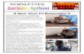 Newsletter january 2014 for global solutions   pay it forward