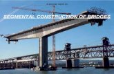 Segmnetal construction of bridges