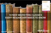10 New Marketing Classics Every Researcher Should Know About