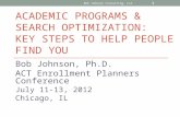 Academic Programs & Search Optimization