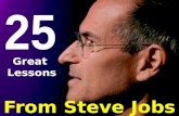 25 Great Lessons From Steve Jobs!!!