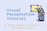 Visual Presentation Tutorial For A Speaker's Guidebook: Text ...