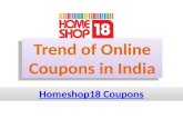 Trade of  online coupon in  india
