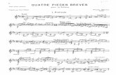 Frank Martin - Quatre Pieces Breves Pour La Guitare - Prelude