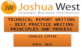 Technical report writing – best practice writing principles