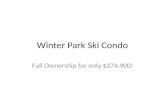 Winter park ski condo