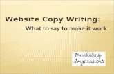 Writing Website Copy