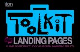 13 steps - how to toolkit for landing pages