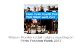 Paris fashion week 2013, Social media monitoring report