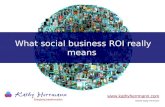 What Social Business ROI really means