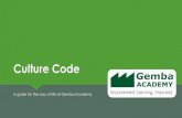 Gemba Academy Culture Code - A Guide to the Way of Life at Gemba Academy
