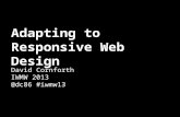 Adapting to Responsive Web Design