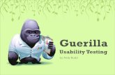 Guerilla usability-testing