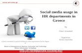 Social media usage in HR departments in Greece