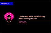 Dave Balter's Advocacy Marketing Class