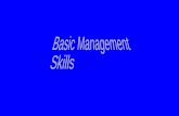 Basic management skills