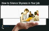 How to Overcome Shyness in your Job Search