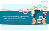 Webinar - Driving eLearning Engagement and Interactivity using Raptivity: Tips and Techniques