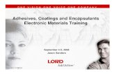 1of2_Adhesives Coatings and Encapsulants Product Training Aug 28 2008