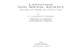 Wieder - Language and Social Reality