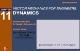Kinematics of Particles (Ch1 Dynamics Chapter 11 Beer7)