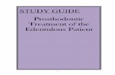 Study Guide - Treatment of Edentulous Patients