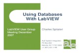 Using Databases Labview