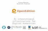 OpenEdition an international infrastructure for digital humanities