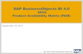 SAP Business Objects BI 4.0 SP02 Product Availability Matrix (PAM)