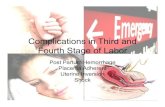 Complications in Third and Fourth Stage of Labor