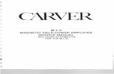 Carver m1.5 Service Manual
