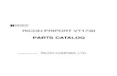RICOH PRIPORT VT1730 PARTS CATALOG